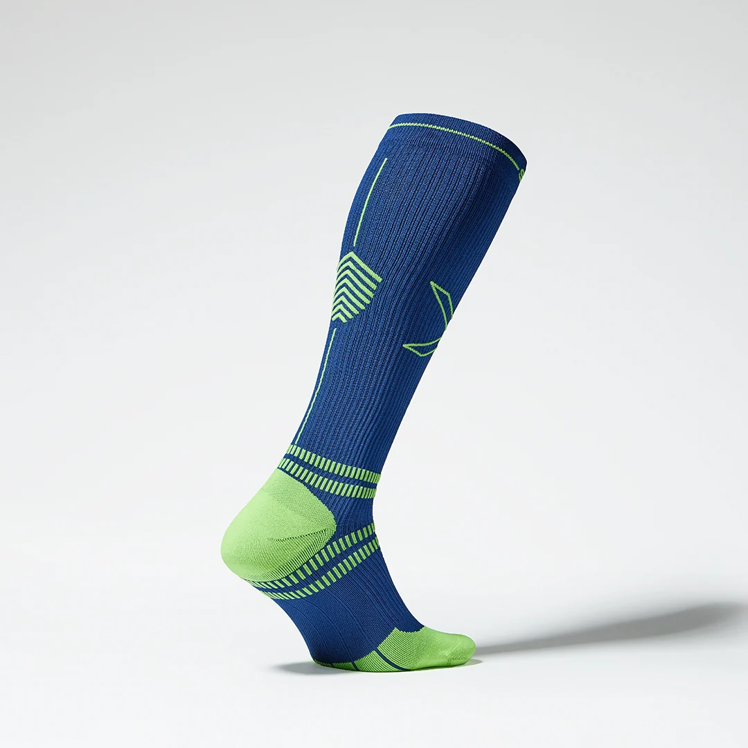 Sports Socks Men | Dark Blue / Yellow - Image 2