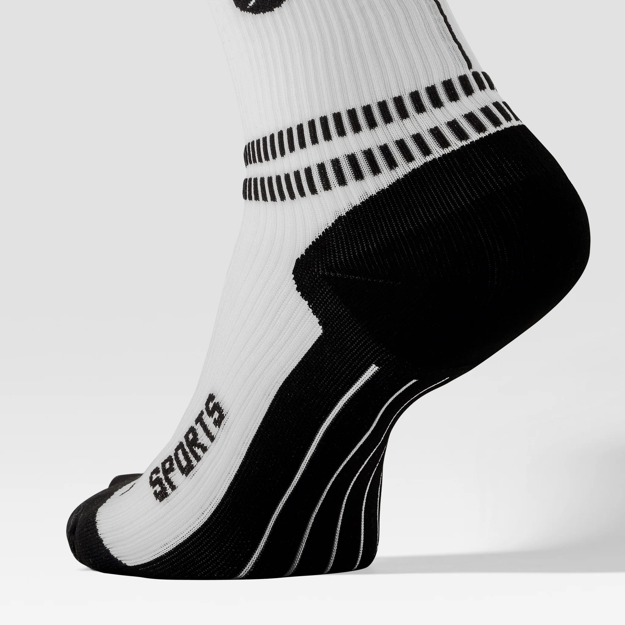 Sports Socks Men | White / Black - Image 4