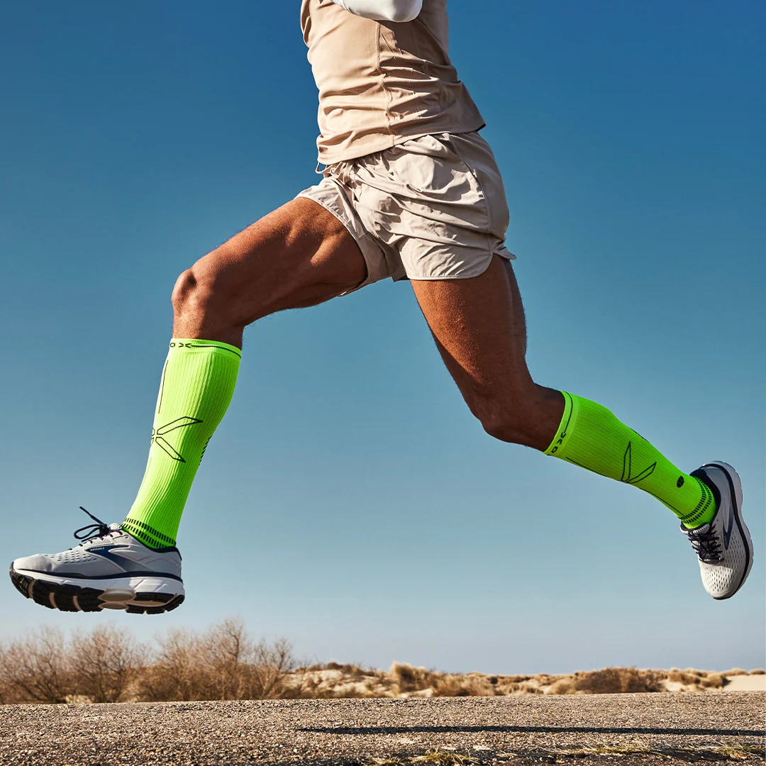 Sports Socks Men | Yellow Fluo / Black - Image 4