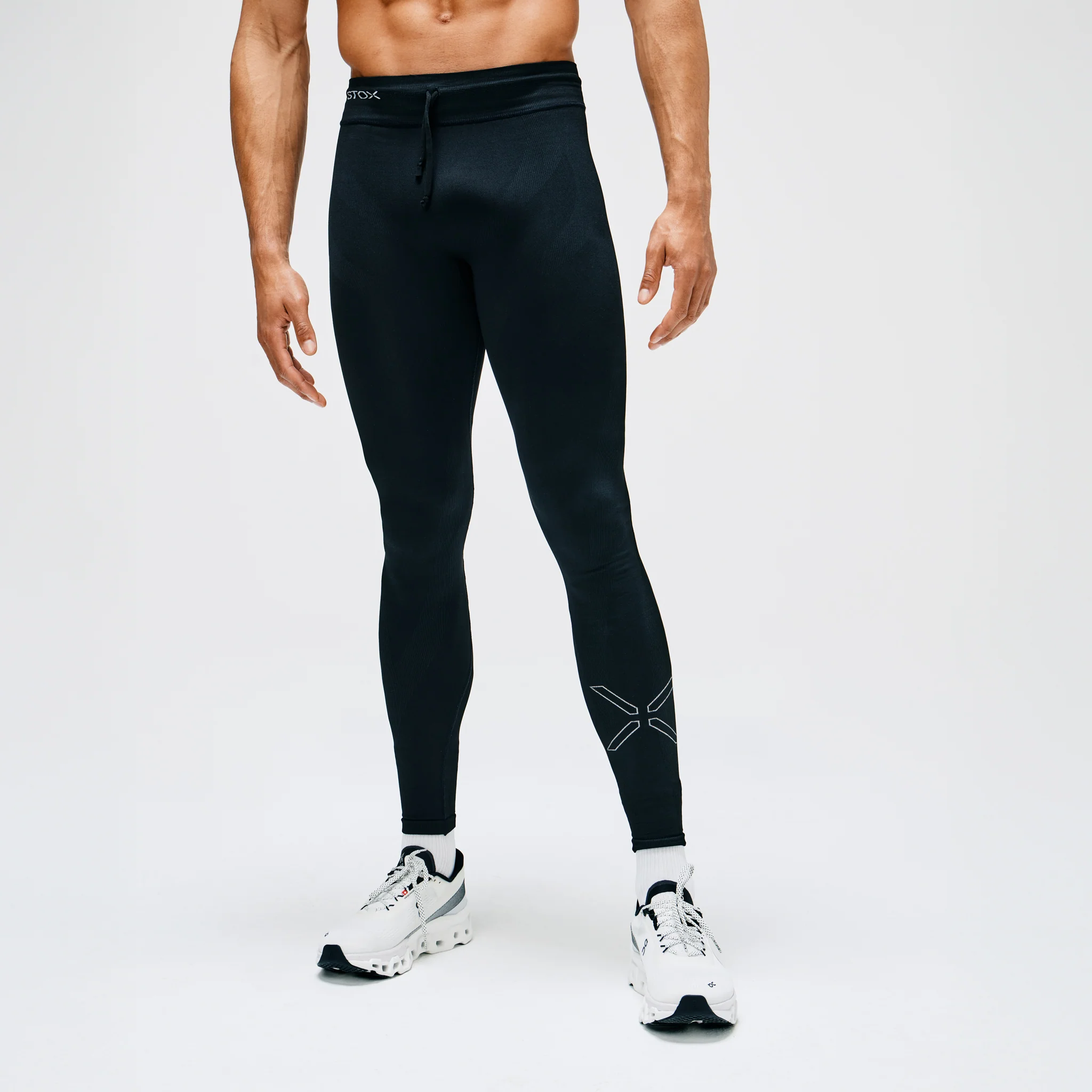 Sports Tights Men | Black / White - Image 4